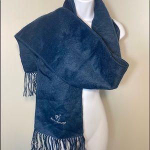 Blue Alpaca/Acrylic Scarf